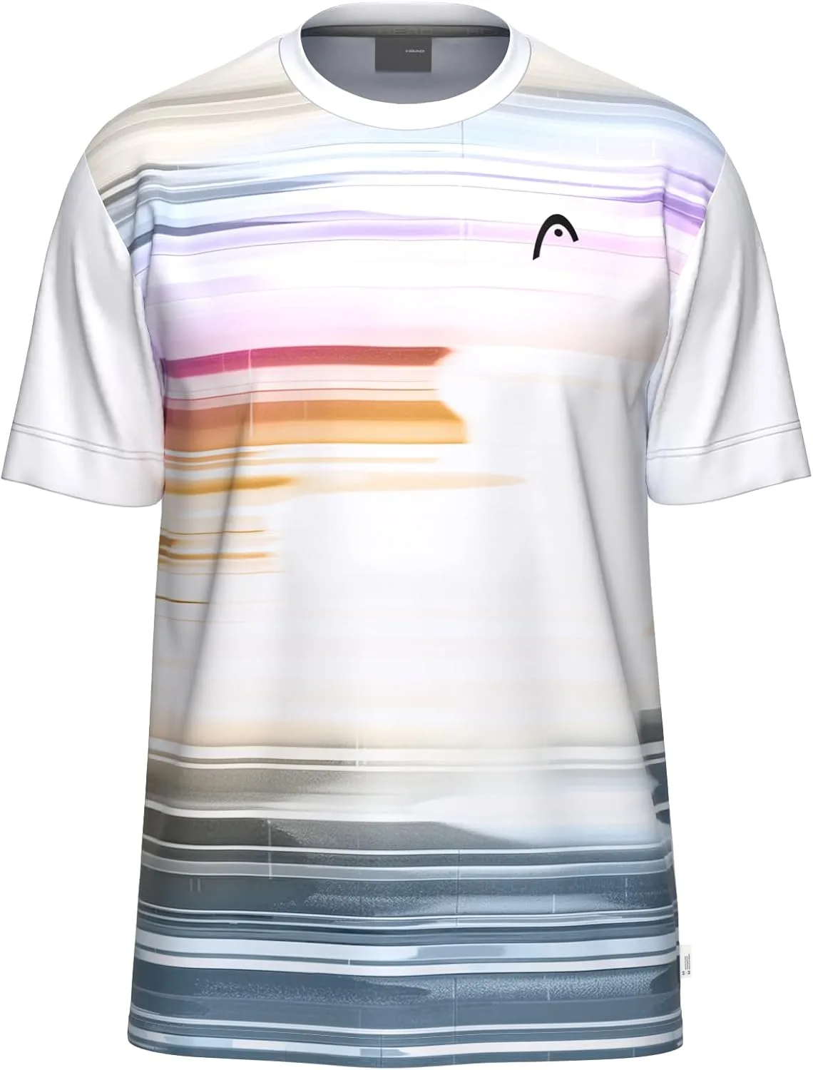 

HEAD Men’s TopSpin Performance футболка с принтом, влагоотводящая ткань и спортивный крой