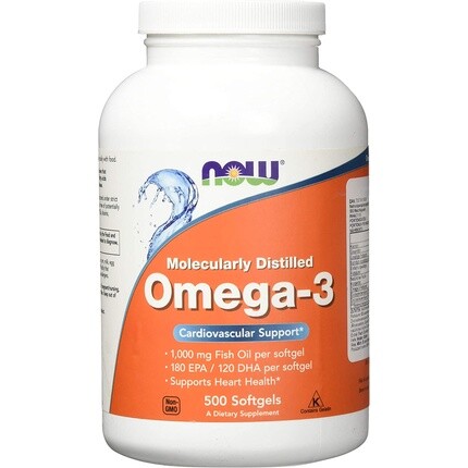 

Now Foods Молекулярно дистиллированные мягкие таблетки с омега-3 500 г.