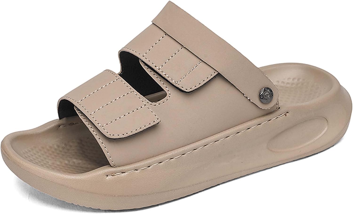 

Мужские спортивные сандалии летние модные повседневные шлепанцы с антискользящей подошвой, быстросохнущие для походов на открытом воздухе, пляжные туфли с регулируемым каблуком Generic, хаки