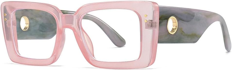 

Модные солнцезащитные очки для женщин, роскошные градиентные очки с защитой от УФ-излучения UV400, мужские солнцезащитные очки в стиле панк с заклепками HVTVTLA, C11 Pink Clear