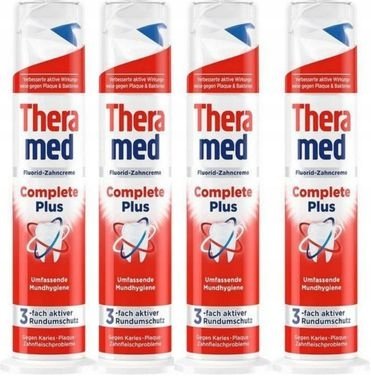 

4x Зубная паста с фтором THERAMED Complete Plus Тюбик 100 мл Hauspik