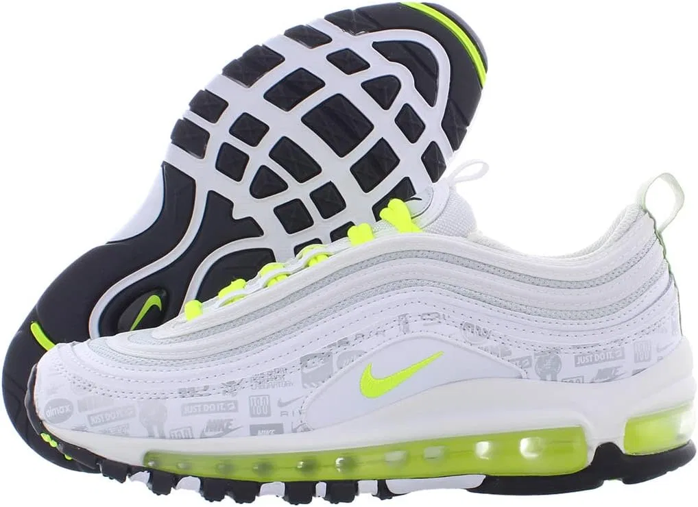 Кроссовки Nike Air Max 97, детские, цвет White/Volt/Black/Pure Platinum