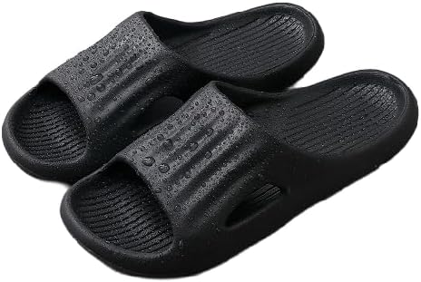 

Повседневные тапочки и сандалии, противоскользящая толстая подошва, легкие и износостойкие, с гладкими краями, подходят для носки дома и на улице, на пляже Bydzkj, черный