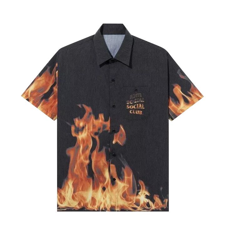 

Рубашка Anti Social Social Club BBQ Button Up Shirt, Black