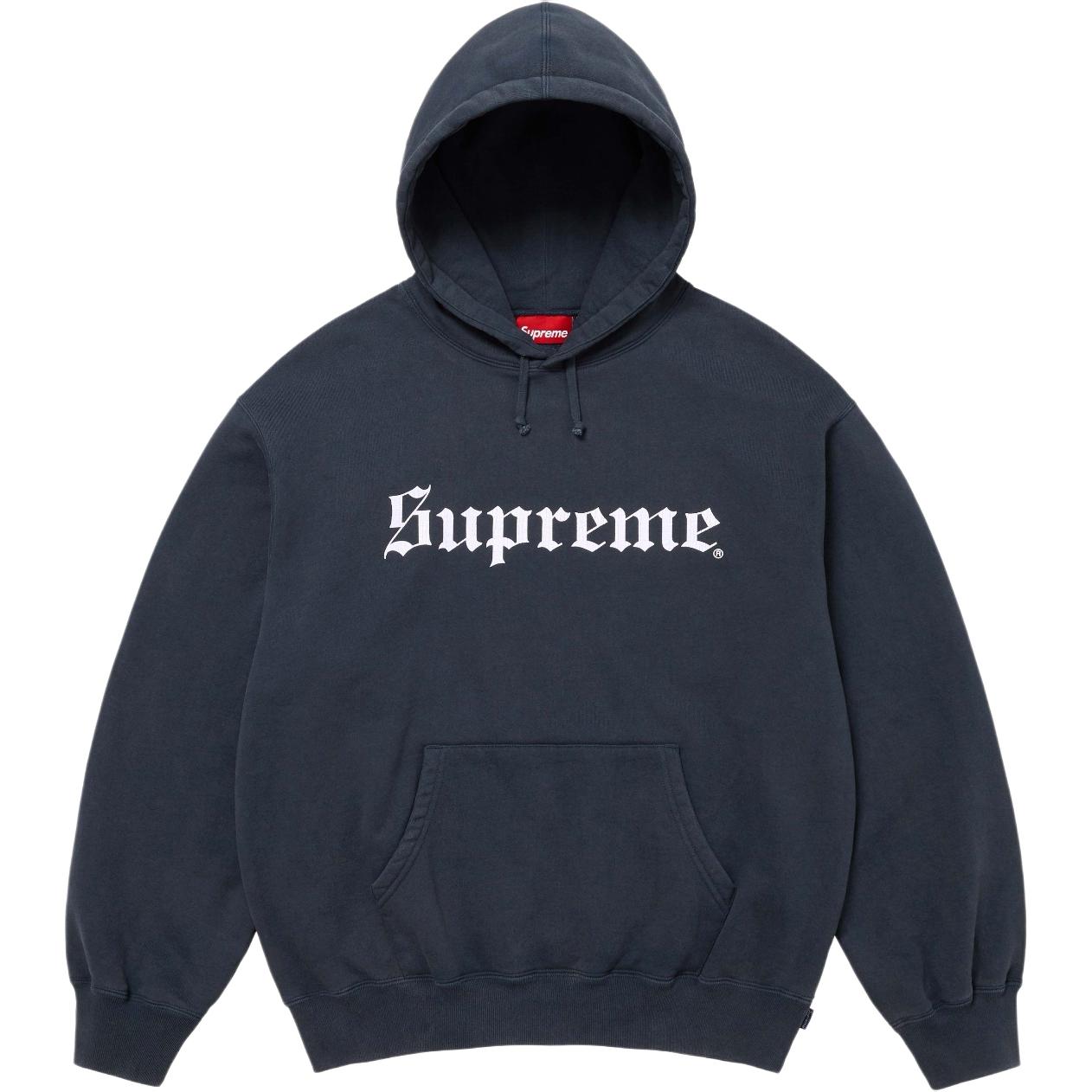 

Неделя 14 Толстовка с капюшоном в староанглийском стиле, унисекс Supreme, marine синий