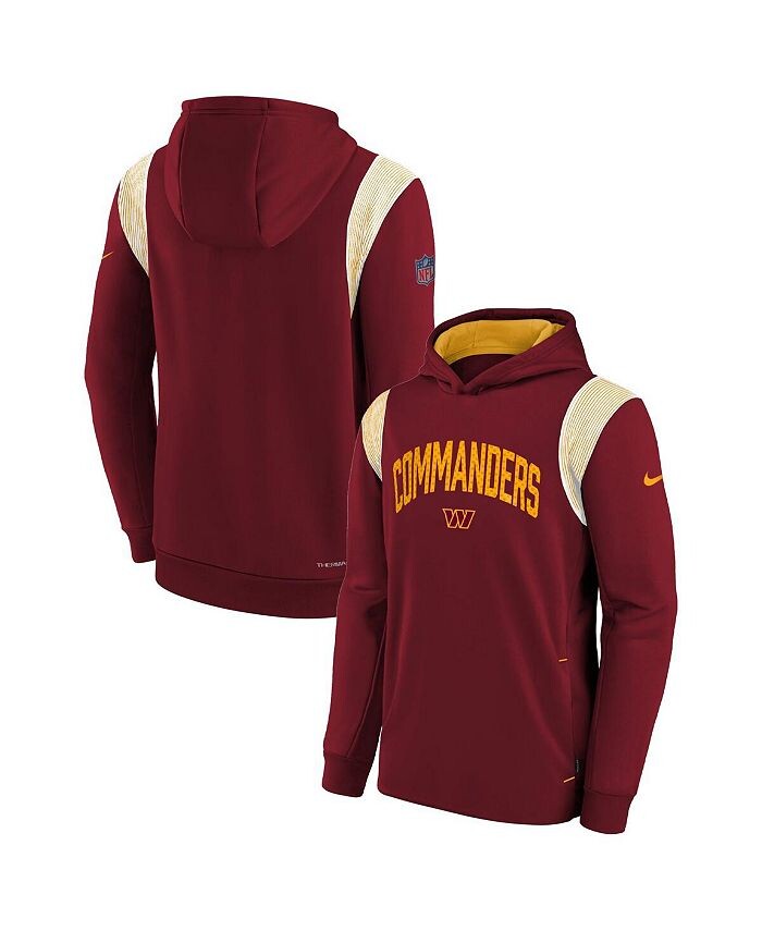 

Бордовый флисовый пуловер с капюшоном Big Boys Washington Commanders Nike, красный