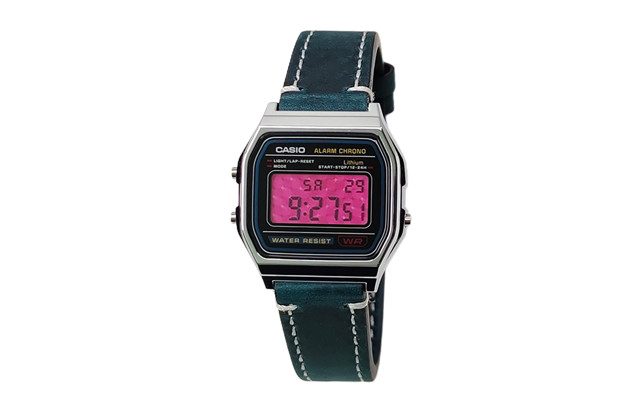 

Casio Мужские часы Retrofit Series с кварцевым механизмом, ремешком из натуральной кожи, черным циферблатом
