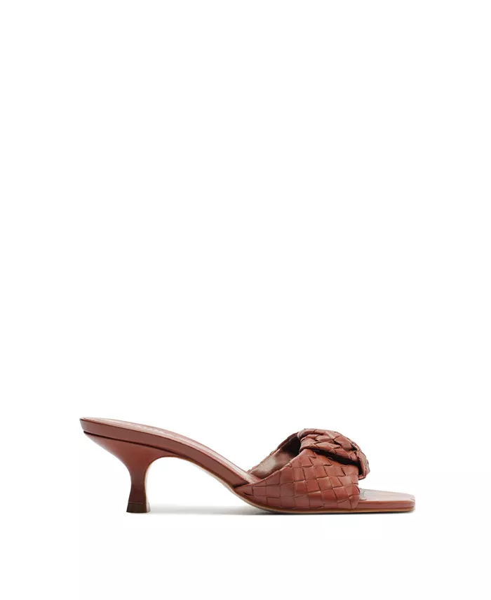 Женские сандалии Kareena Knot Mule Schutz, коричневый — фото 2