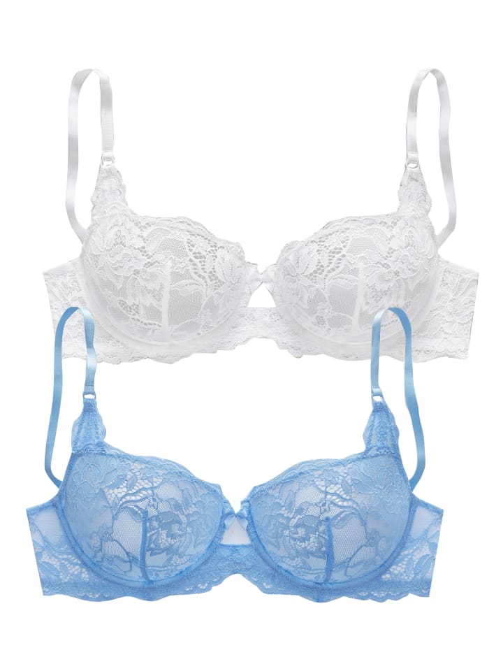 

Бюстгальтер-балконет PETITE FLEUR Balconnet-BH, цвет hellblau+weiß