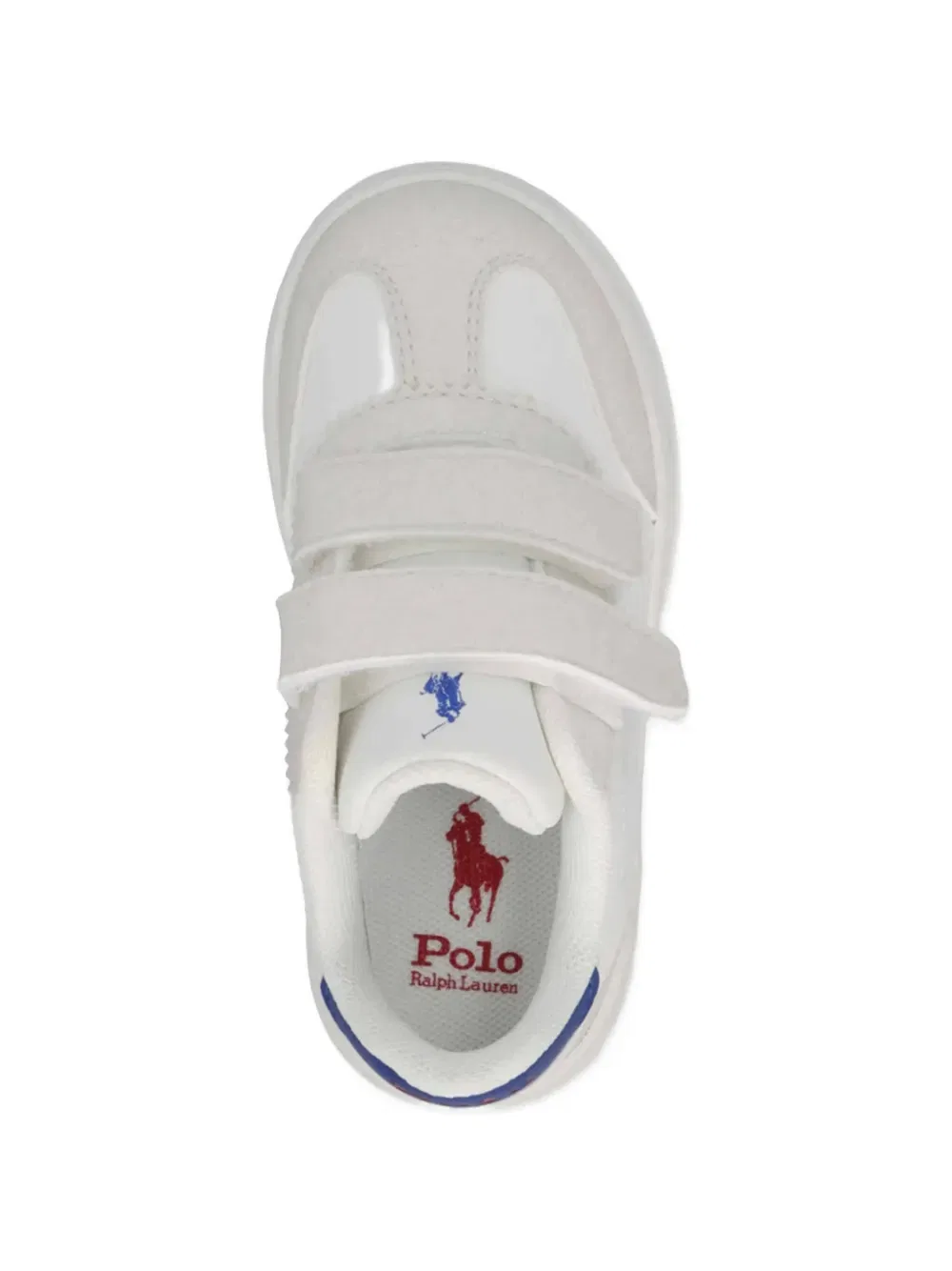 Кроссовки с ремешком на липучке Polo Ralph Lauren Kids, белый — фото 4