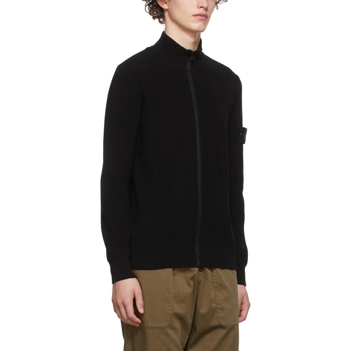 Толстовка Stone Island Men с нашивкой, черный — фото 3