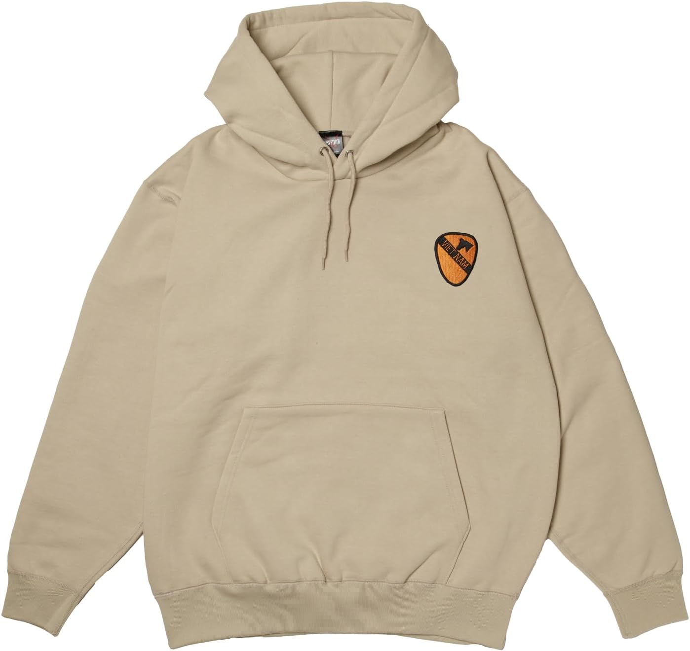 

Толстовка с капюшоном в стиле F, нашивка с гербом армии США, флисовая подкладка, пуловер, цвет: серый (stone) F-Style