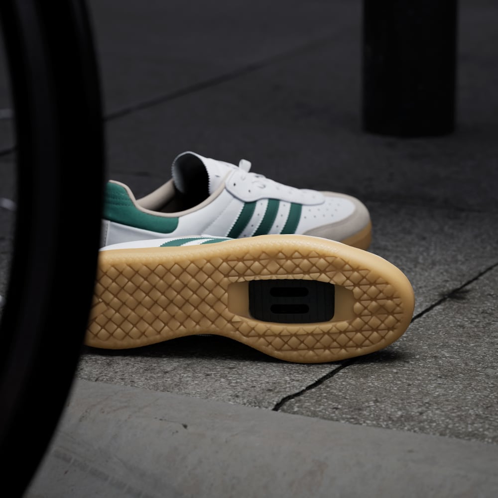 Кроссовки Adidas Velosamba Leather Shoes, цвет Cloud White/Collegiate Green/Wonder Beige — фото 3