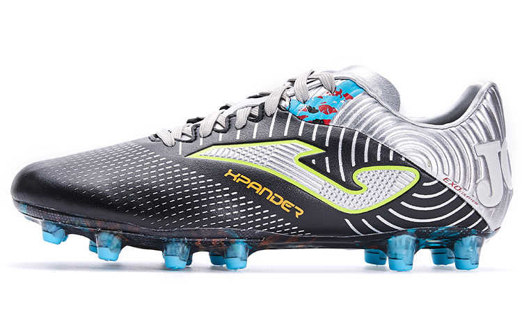 

Joma Футбольные бутсы FG с длинными шипами для искусственного покрытия, противоскользящие, износостойкие, мужские, черно-серебристые, цвет Black