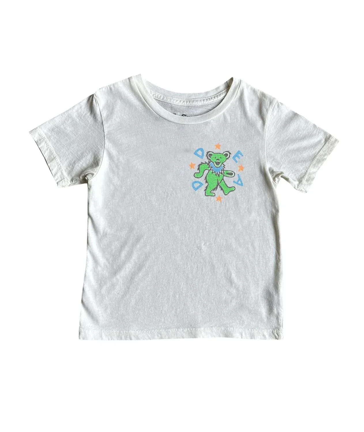 ROWDY SPROUT Футболка Girl's Grateful Dead Kaleidoscope Bears белого цвета