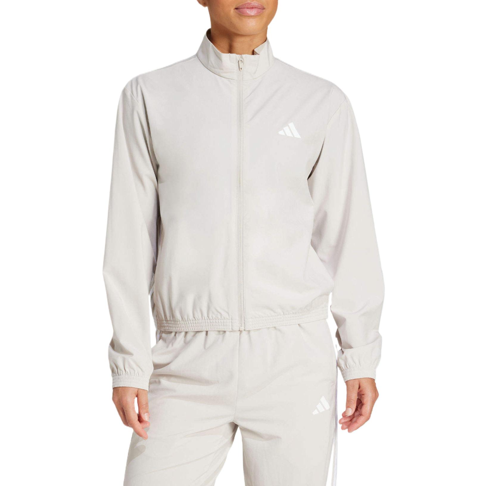 Adidas Женская серая куртка для тренировок, Gray — фото 2