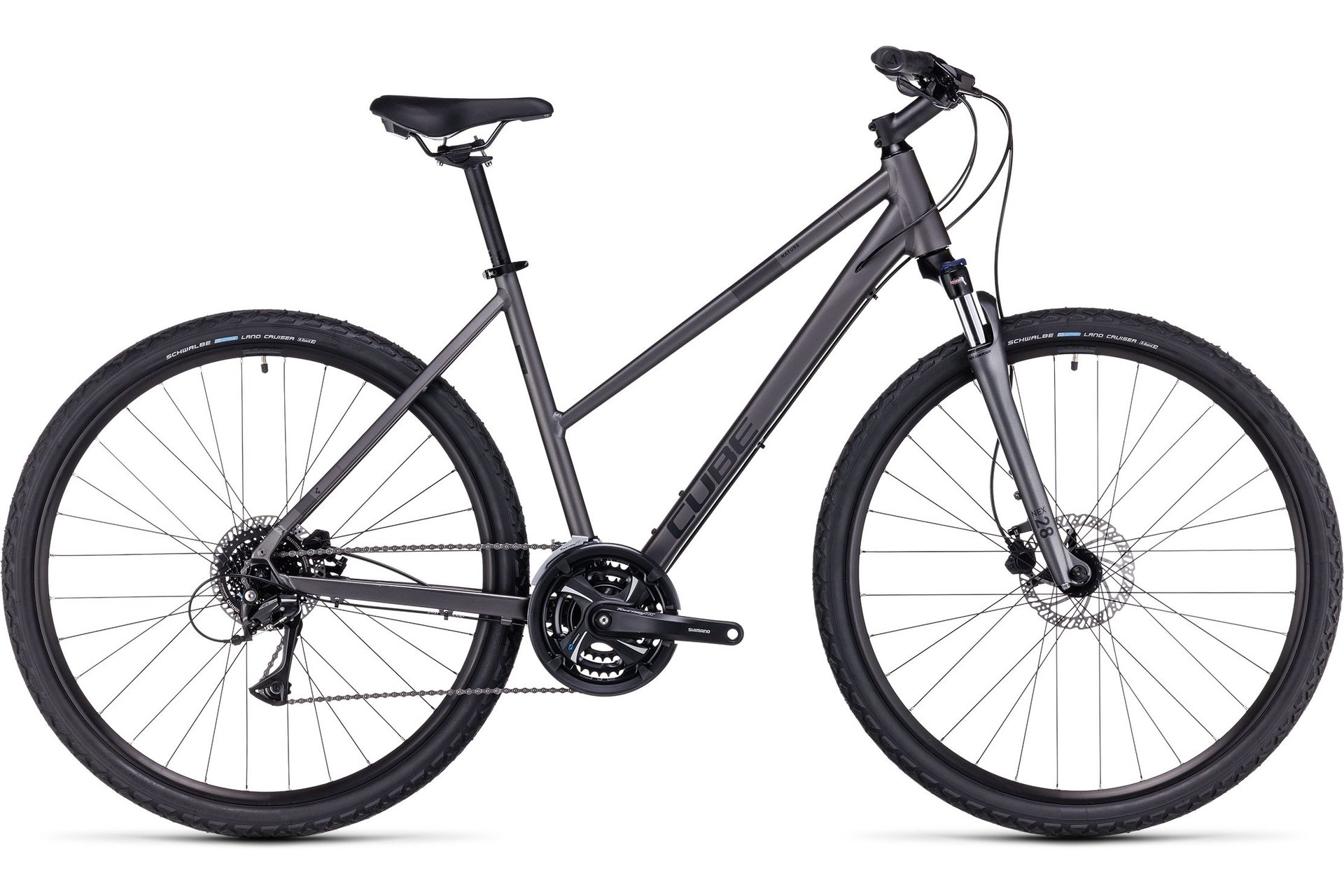 

Кроссовый велосипед Cube Nature - 28 дюймов - Damen Sport - 2023, цвет Grau|graphite´n´black