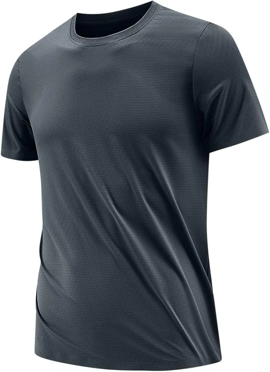 Футболка мужская с коротким рукавом, быстросохнущая, облегающая, Dark Gray