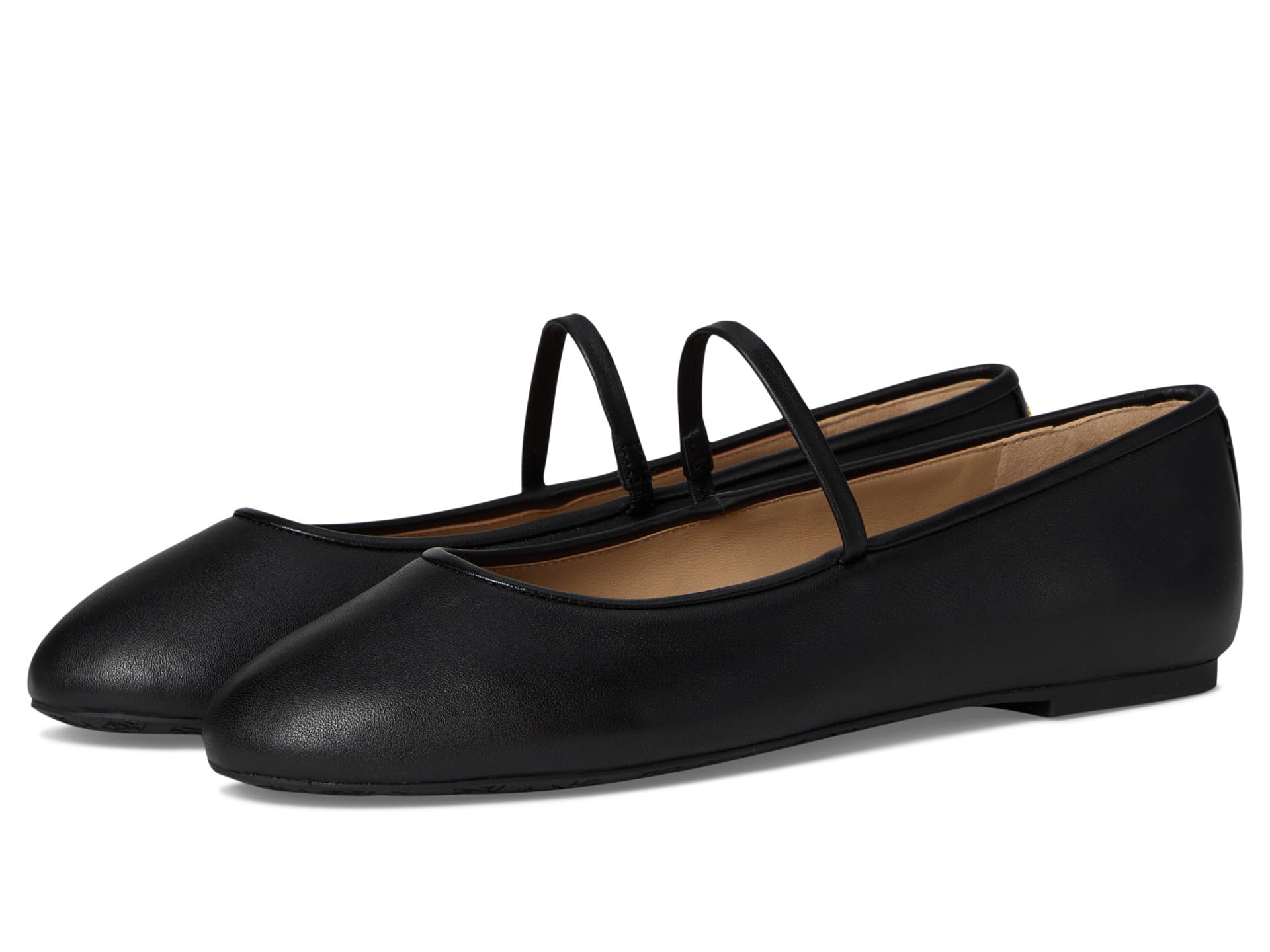 Балетки Lauren Ralph Lauren Jayna Nappa Leather Mary Jane Flats, черный