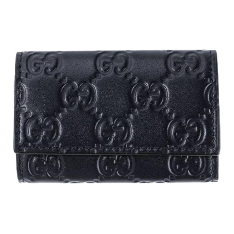 

GUCCI Кожаный ключница унисекс черный