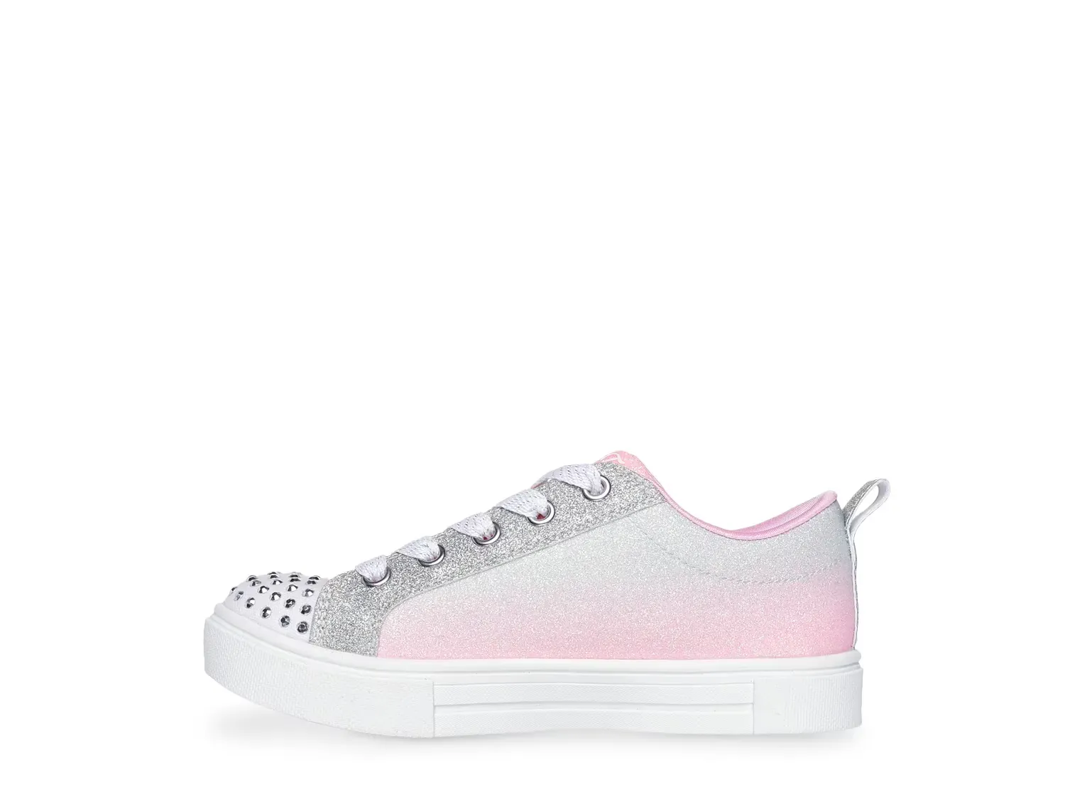 Twinkle Toes Twinkle Sparks Magical Ombre Light-Up Кроссовки - детские Skechers, Silver/Pink — фото 2