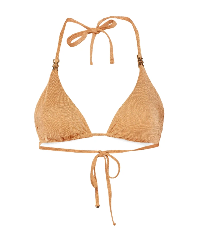 

Оранжевый треугольный топ от бикини Max Mara, оранжевый