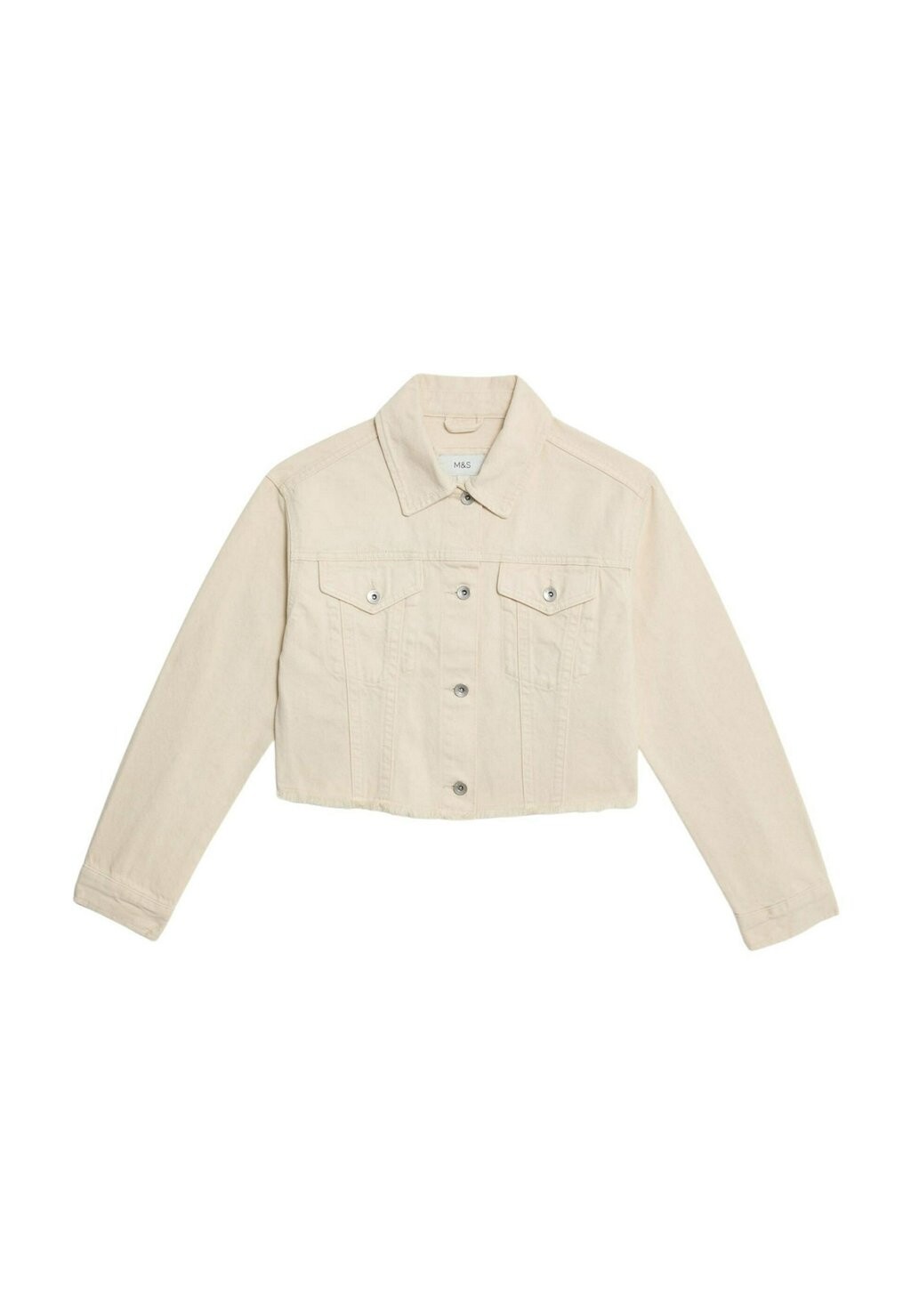

Джинсовая куртка CROPPED Marks & Spencer, бежевый