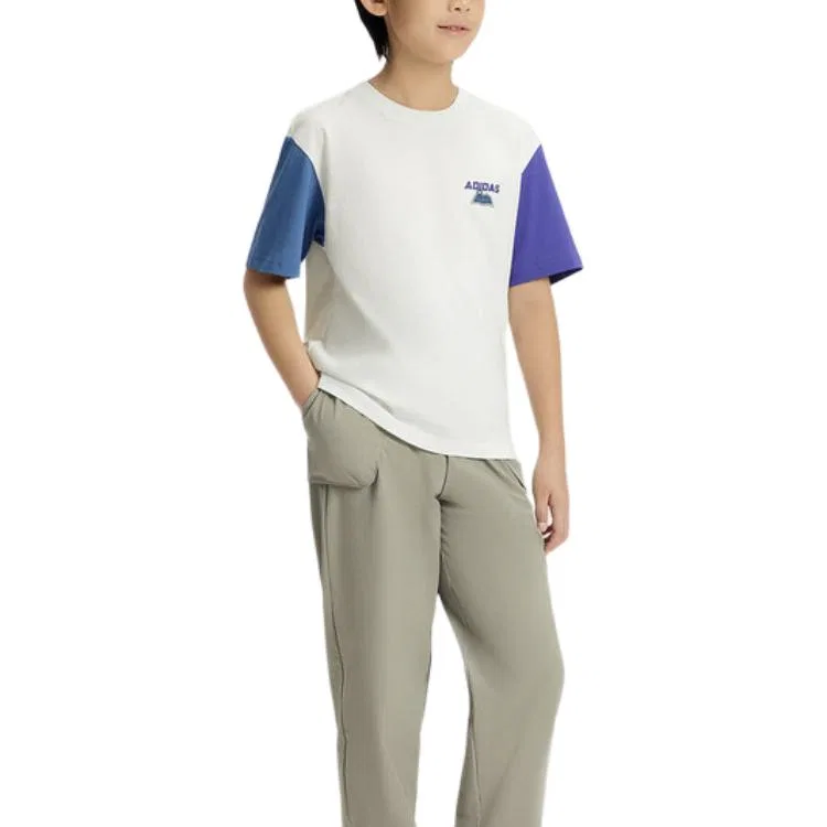 Детская футболка с круглым вырезом Adidas, White — фото 3