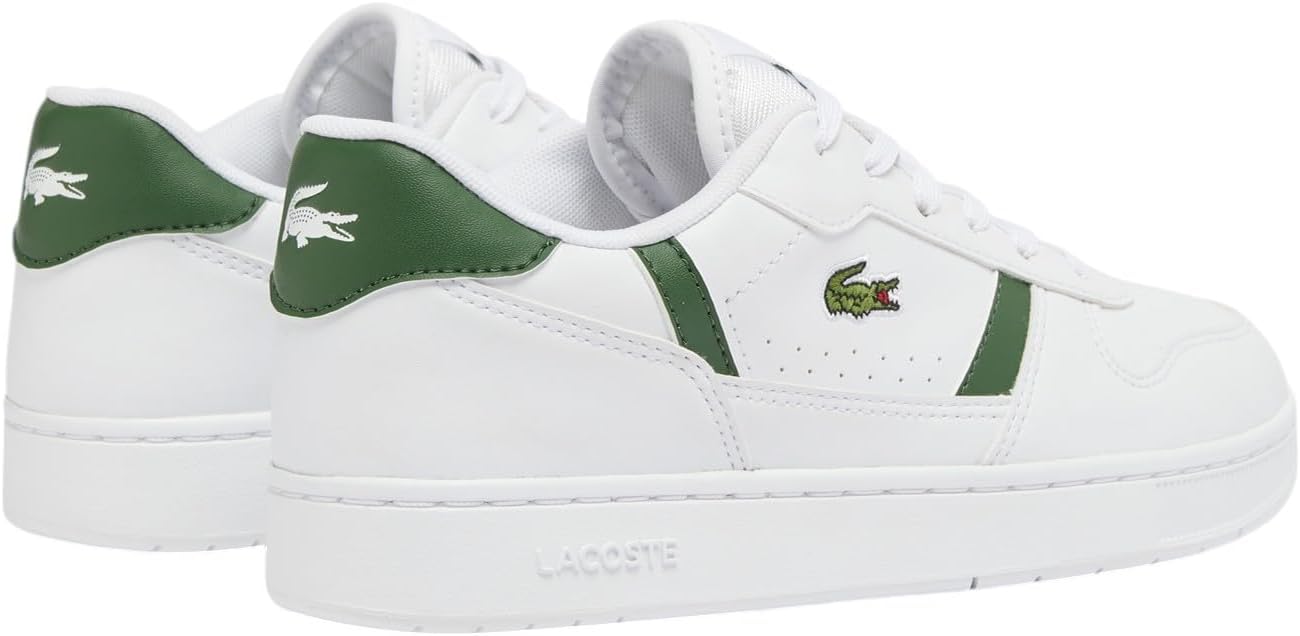 Кроссовки Lacoste для детей и подростков, комплект T-Clip, белый/зеленый — фото 3