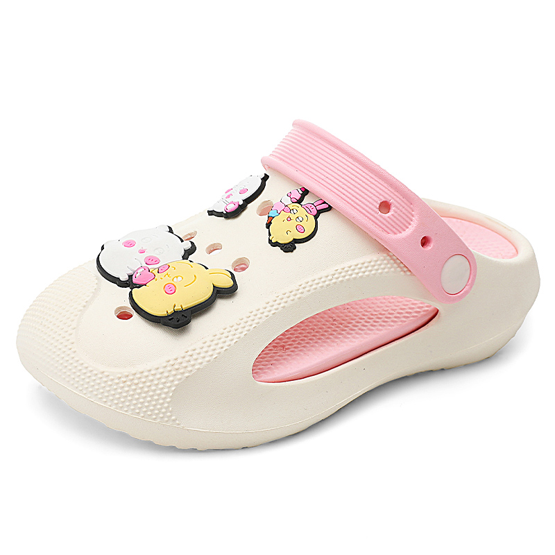 

Тапочки детские противоскользящие FIRS Kids, белый/розовый
