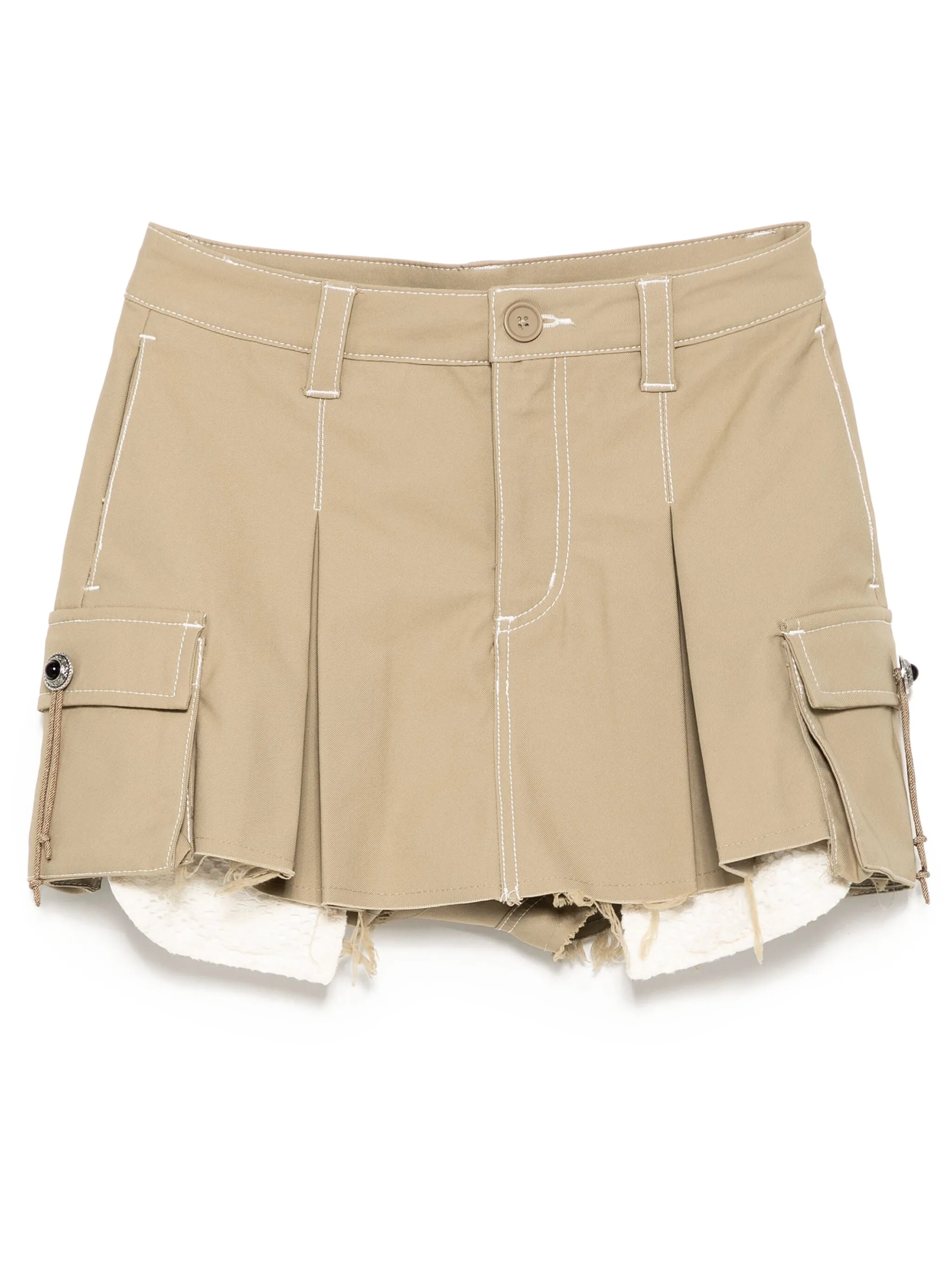 

Юбка-шорты со складками Musium Div., бежевый
