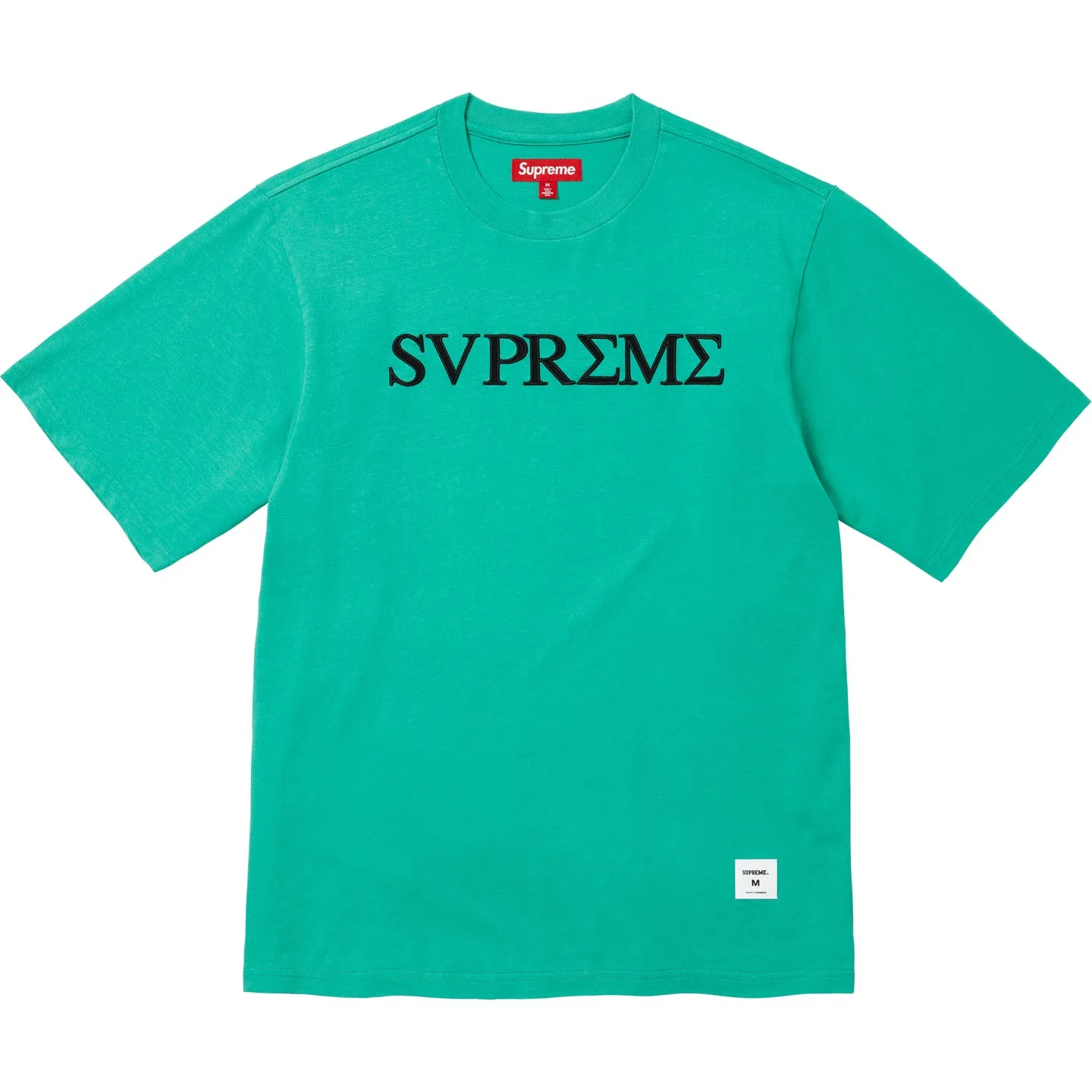 Футболка Supreme SS26 с круглым вырезом, изумрудный