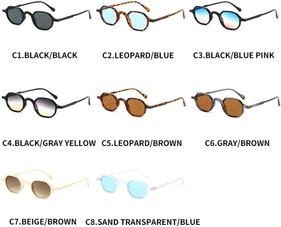 

Солнцезащитные очки UV400 - маленькая оправа, овальная, градиентная расцветка, для женщин и мужчин, для бега и занятий спортом на открытом воздухе UYPTK, Blue Pink