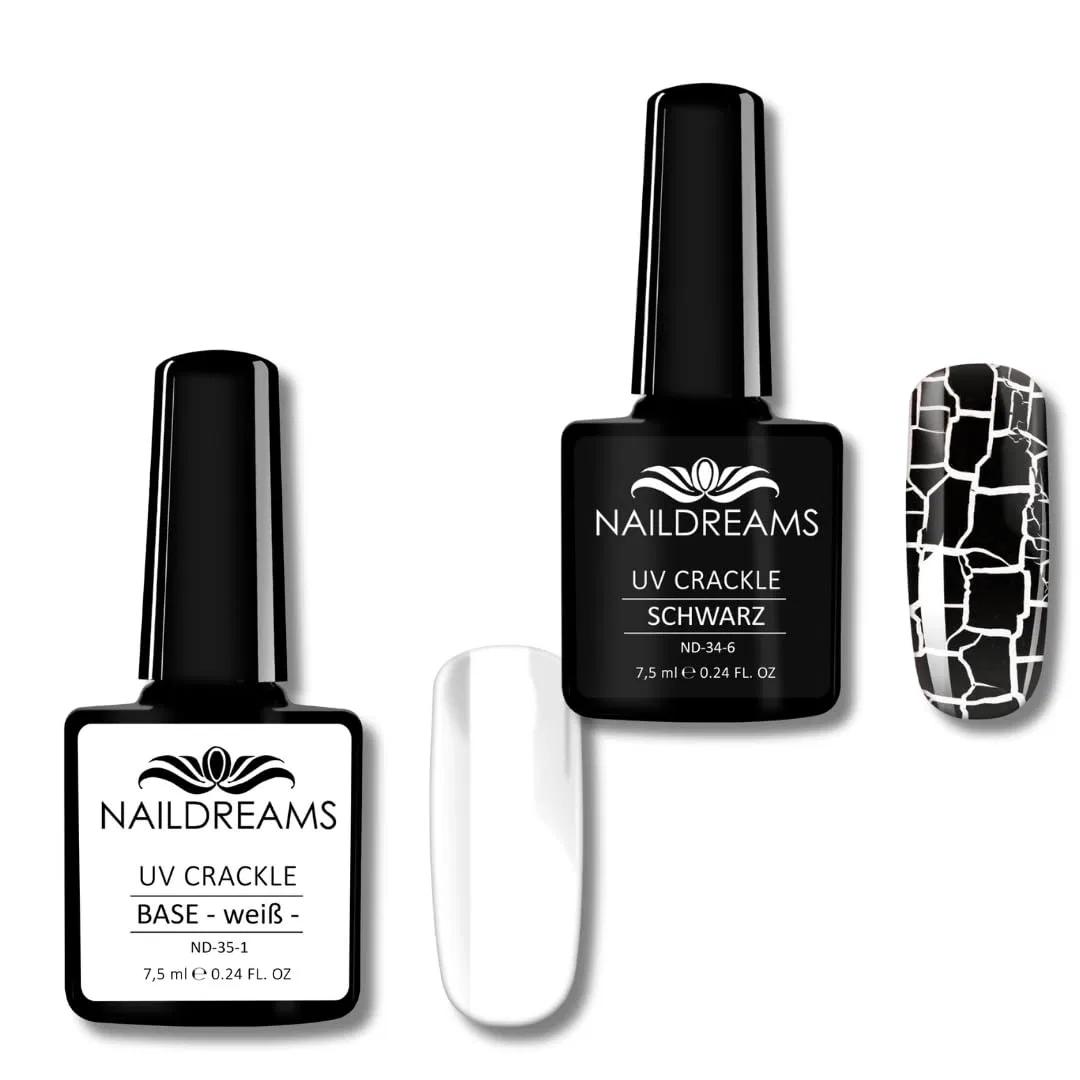 Набор UV-шеллаков «Crackle» от NAILDREAMS Snc, Black