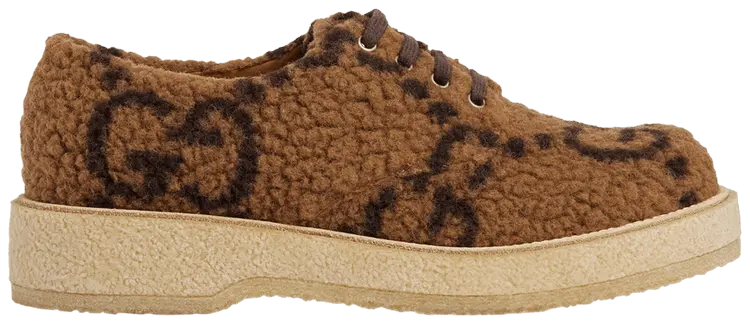 

Кроссовки Gucci Lace Up Shoe 'GG Canvas - Brown', коричневый