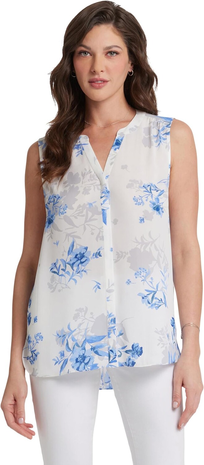 

Блуза NYDJ Sleeveless Pintuck Blouse, цвет Hannah Grove