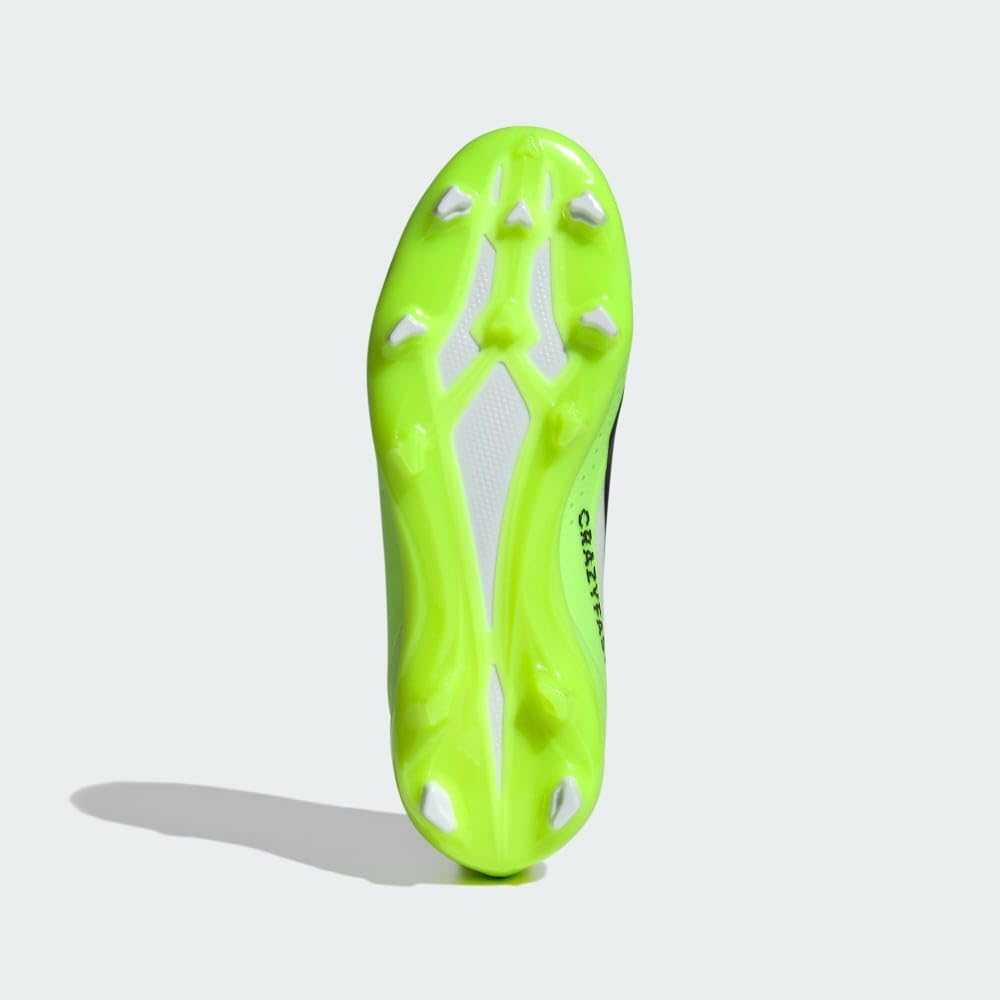 Детские кроссовки Adidas X Crazyfast.3 для твердого грунта (унисекс), белый/черный/желтый/ярко-желтый — фото 4