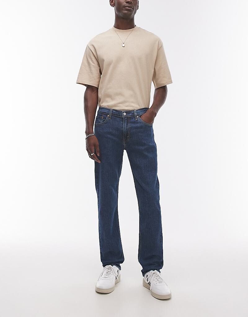 

Стильные джинсы из денима узкого кроя Levi's 511 темно-синего цвета