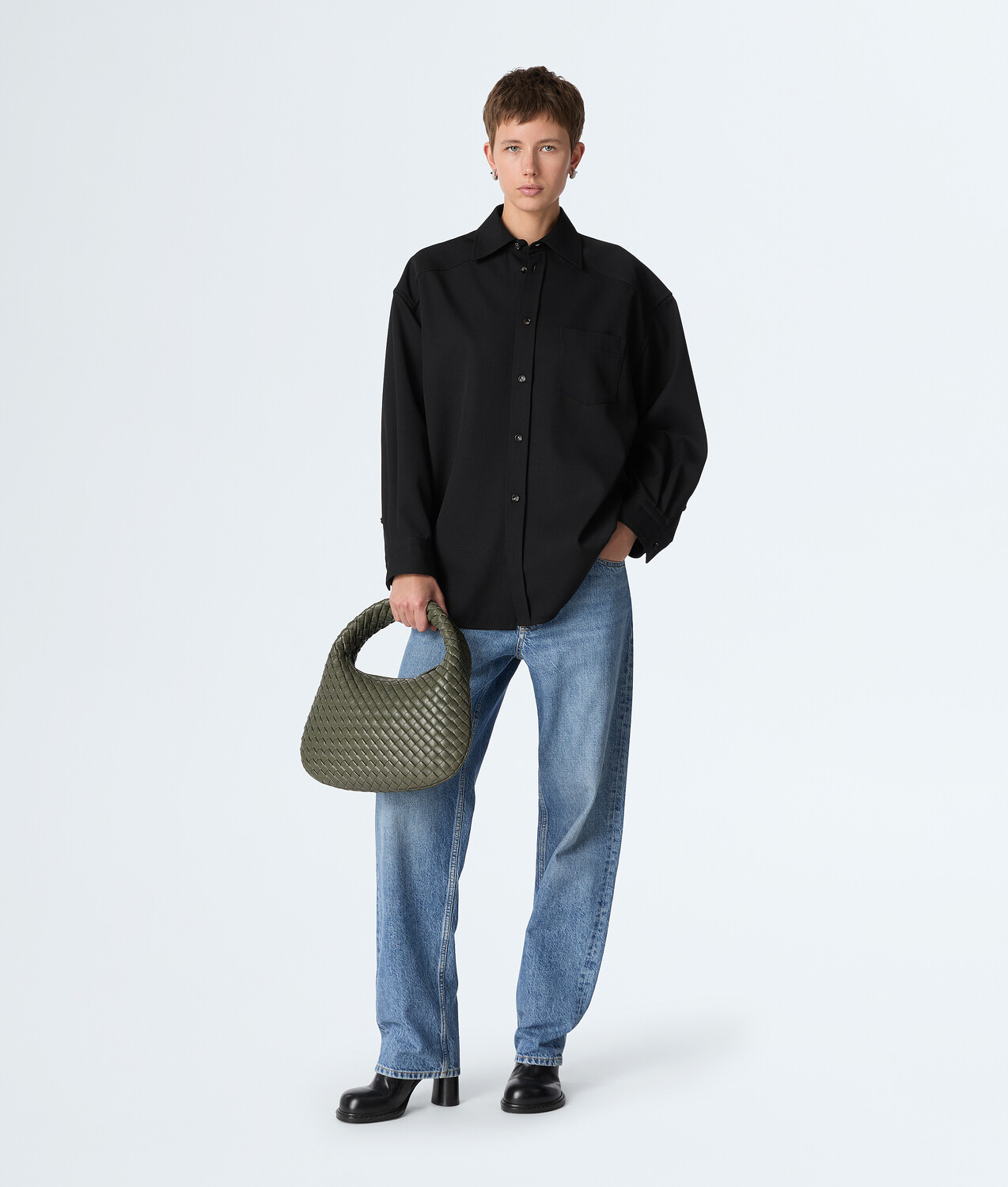 Маленькая винета BOTTEGA VENETA, пикл — фото 2