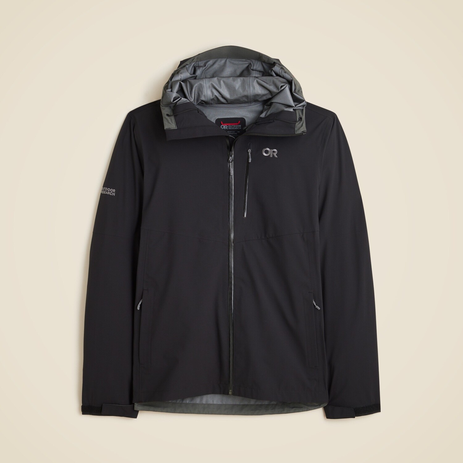 

Куртка-Дождевик Gore-Tex для исследований на открытом воздухе 3 л J.Crew, черный