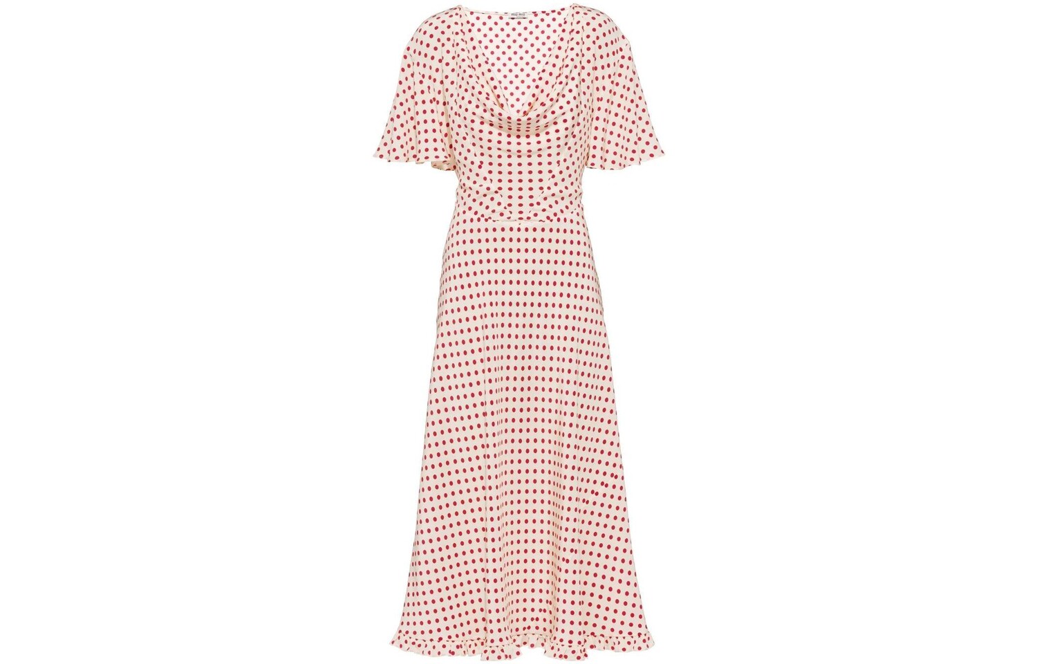 

Платье Miu Miu с короткими рукавами, розовый