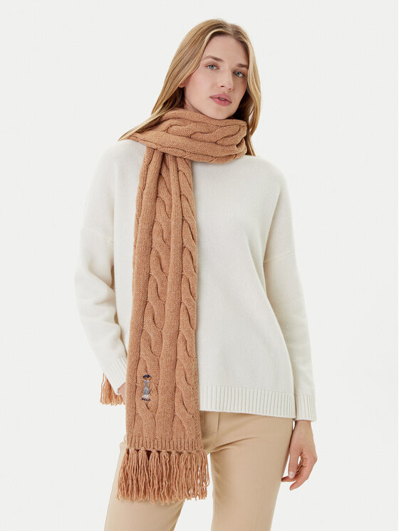 

Шарф 455981434003 Polo Ralph Lauren, коричневый