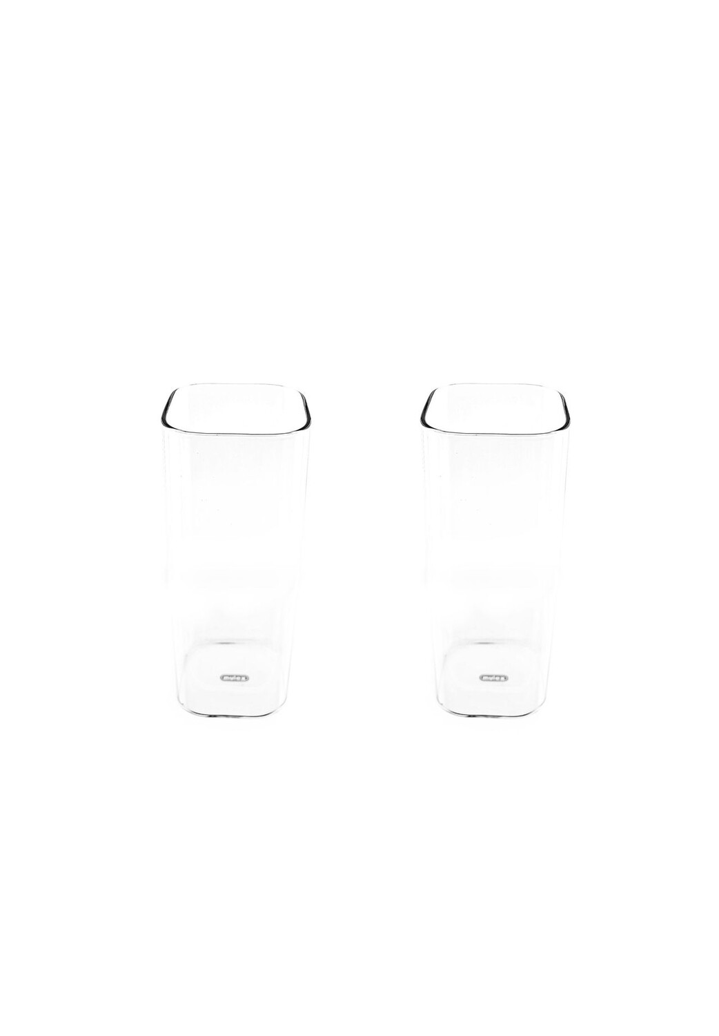 

Квадратные термостойкие стаканы для воды Mulex, transparent set mit 2 gläsern