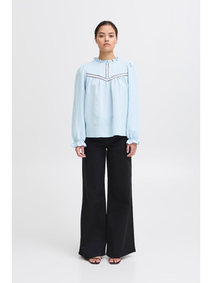 

ICHI Блузка с длинными рукавами IXSASSY, стандартный крой, цвет кашемирово-синий