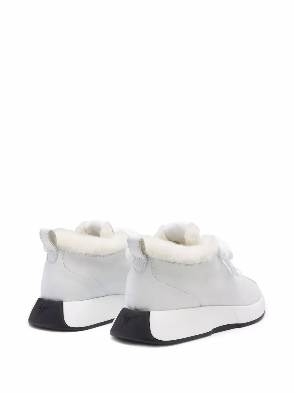 Кроссовки Ferox с подкладкой из овчины Giuseppe Zanotti, белый — фото 3