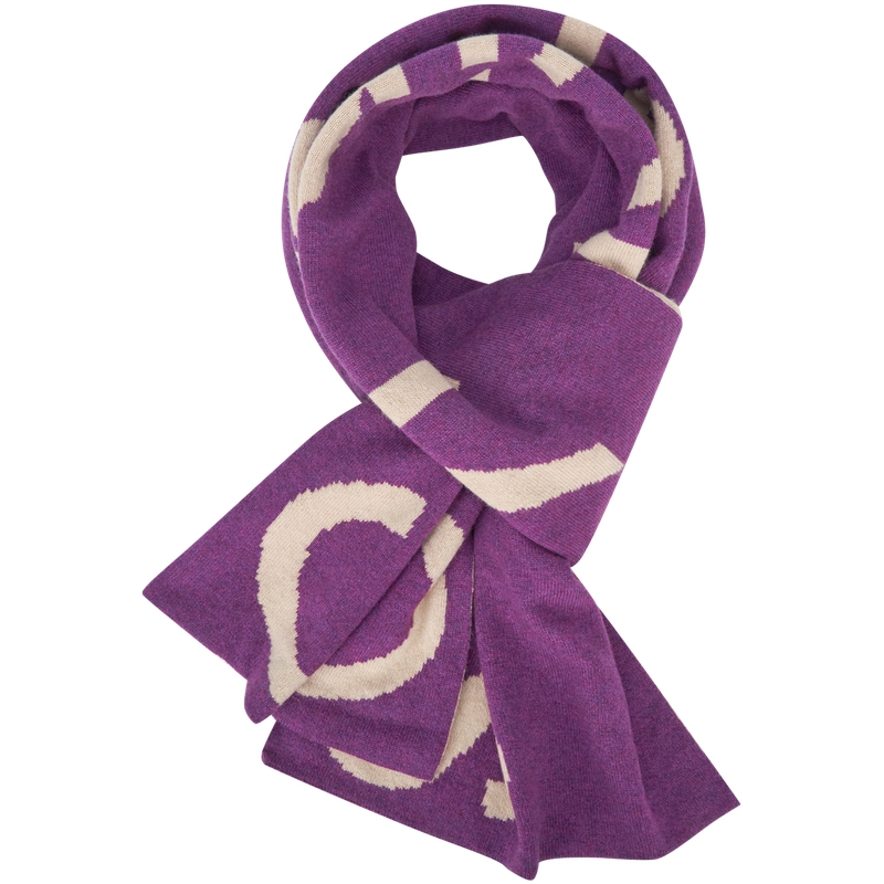 

Calvin Klein Вязаный шарф мужской виноградный фиолетовый, VAC-Grape Purple