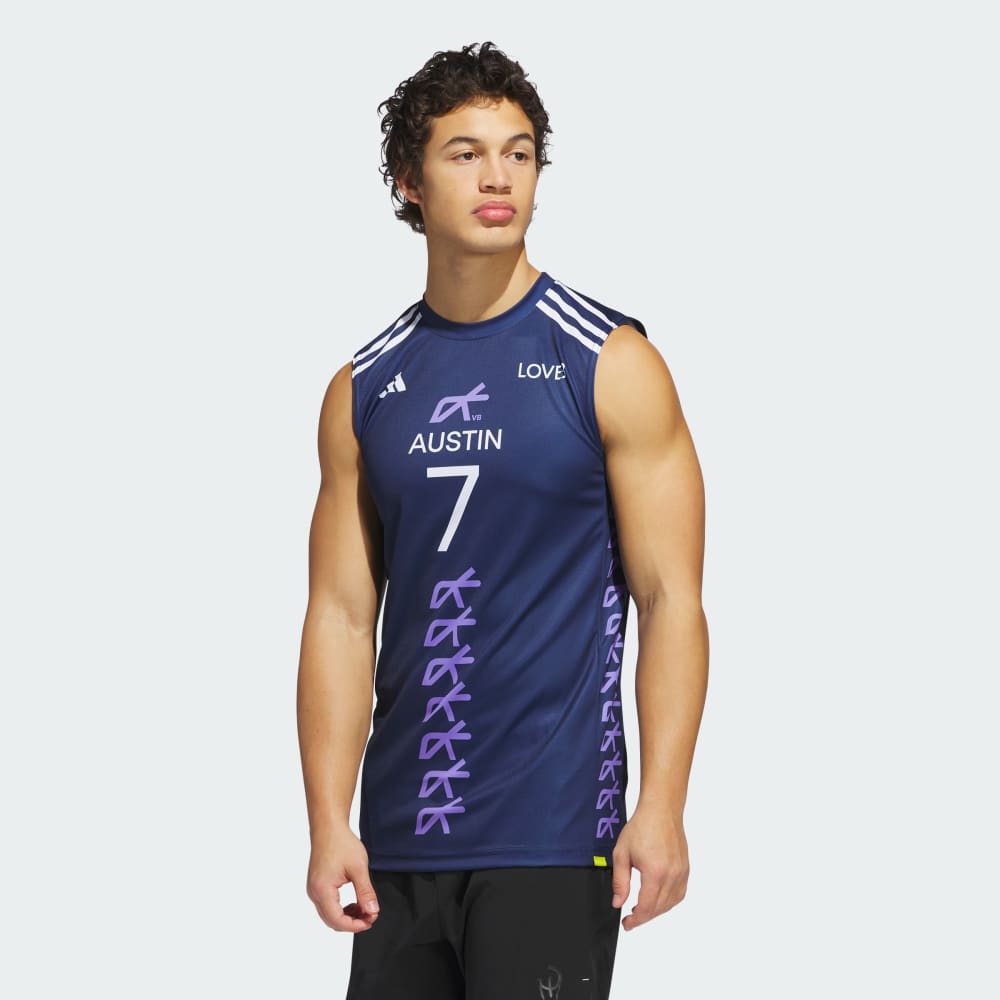 

Спортивный топ Adidas x LOVB O'Neal Sleeveless Jersey, цвет Team Navy/Purple