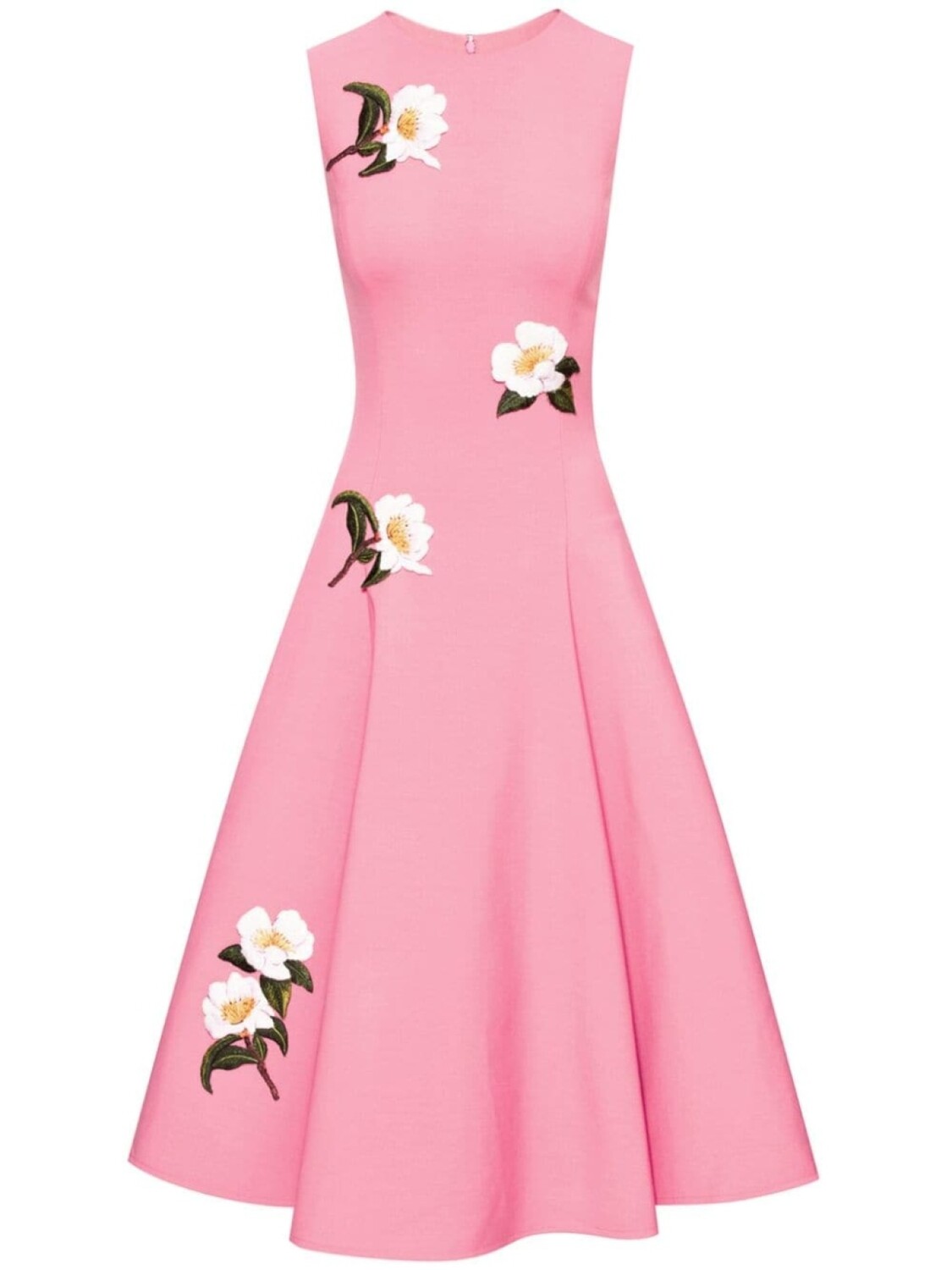 

Oscar de la Renta платье миди Camellia, розовый