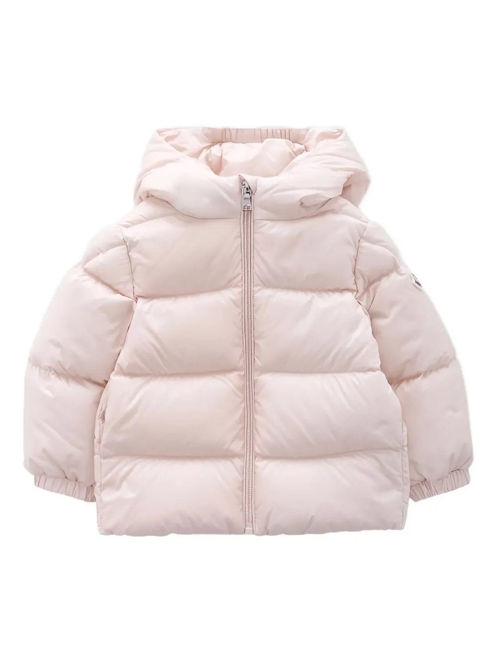 

Куртка-пуховик с капюшоном Moncler Enfant, розовый
