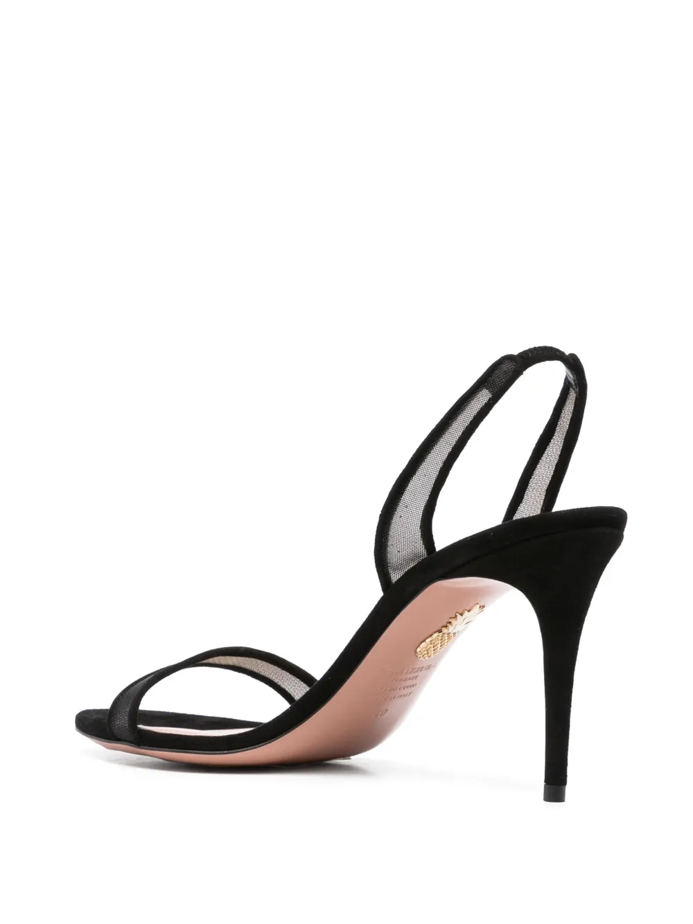 Босоножки So Nude 85 Aquazzura, черный — фото 3